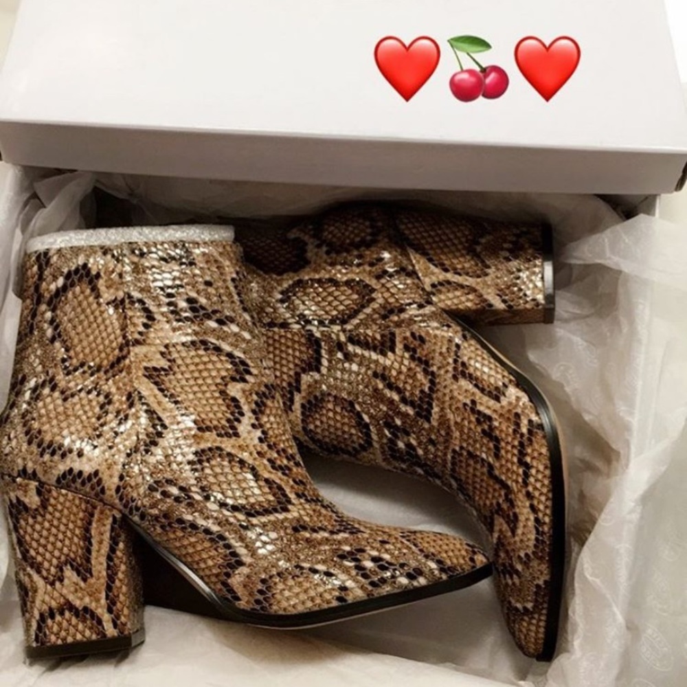 Steve Madden Snakeskin Booties